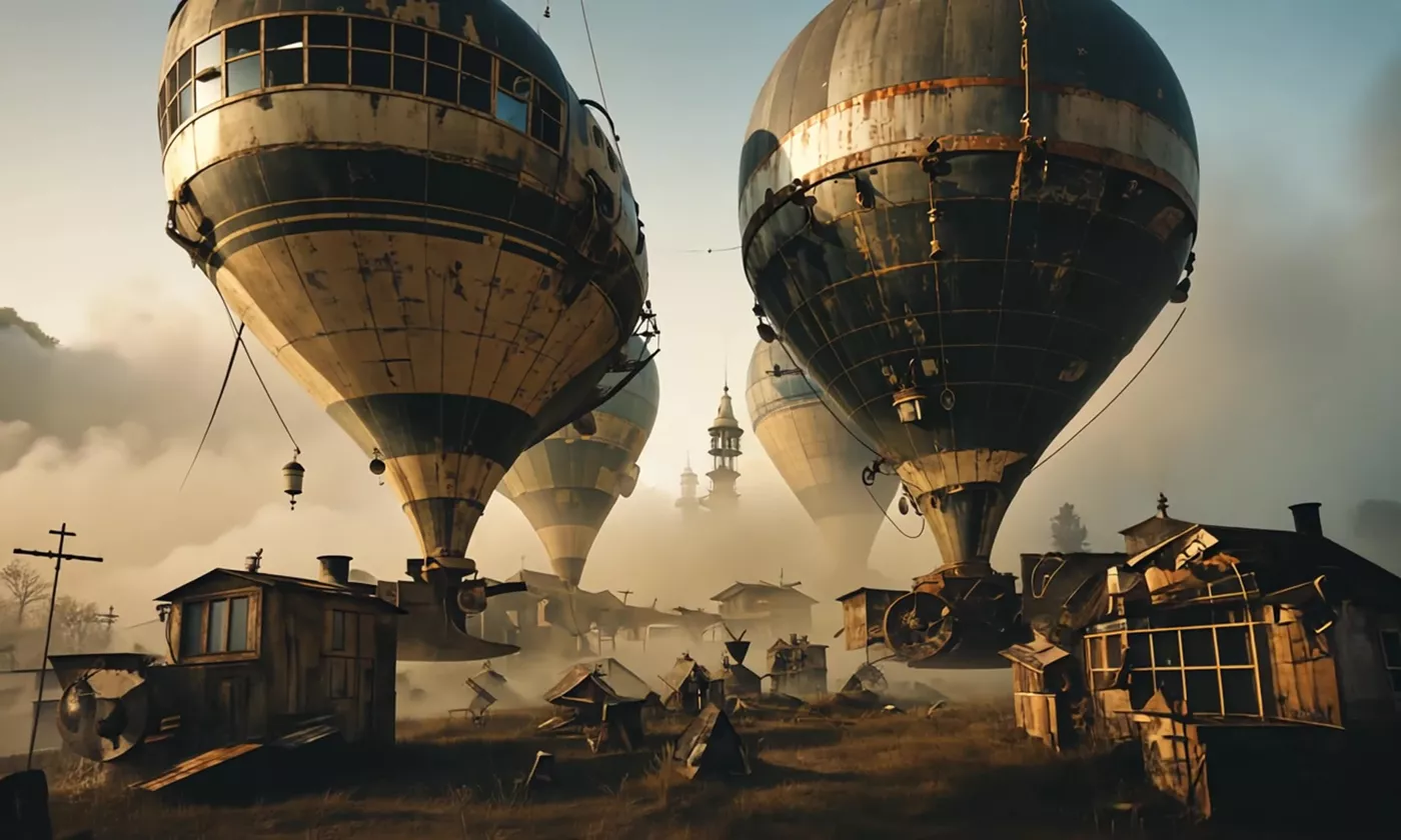 图片[2]-精选AI绘画 463 Steampunk 2170 World – Steampunk Sci-Fi – 1950’s Super Panavision 70 EP23 #Steampunk[15P]-草丛看图