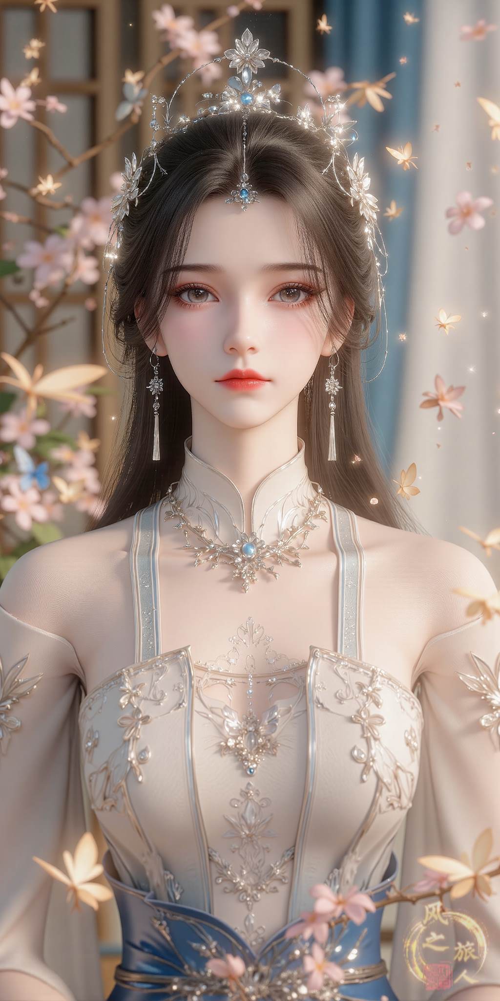 图片[1]-精选AI绘画 764 国漫女神[22P]-草丛看图