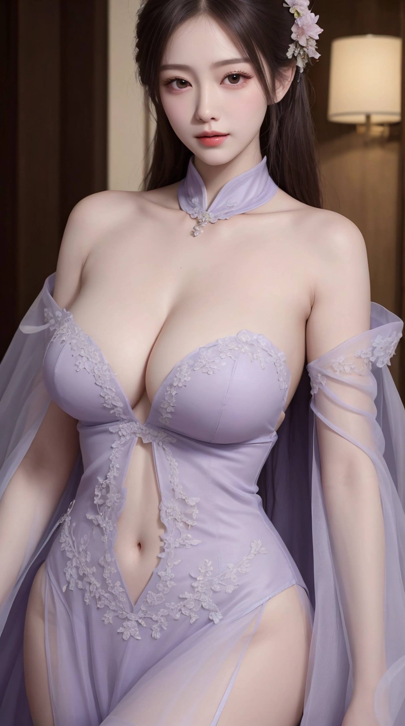 图片[1]-精选AI绘画 075 海边只能偷瞄的泳装，在这里放心看吧 [22P]-草丛看图