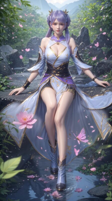 精选AI绘画 637 清月 韩雪[34P]-草丛看图