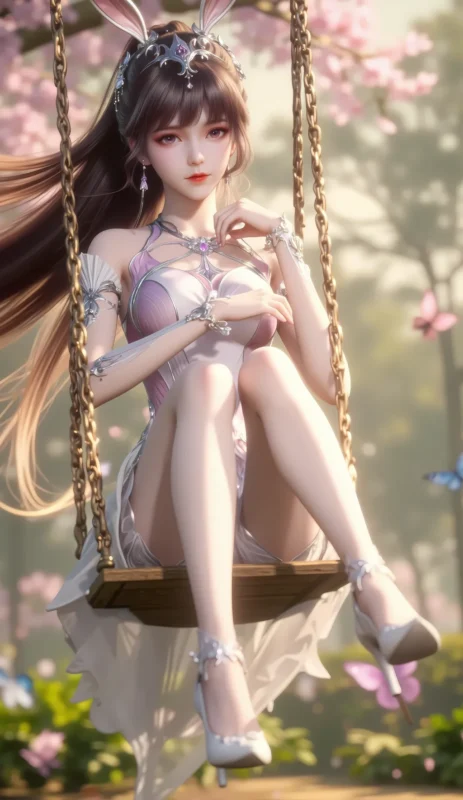 精选AI绘画 856 斗罗大陆-小舞[21P]-草丛看图