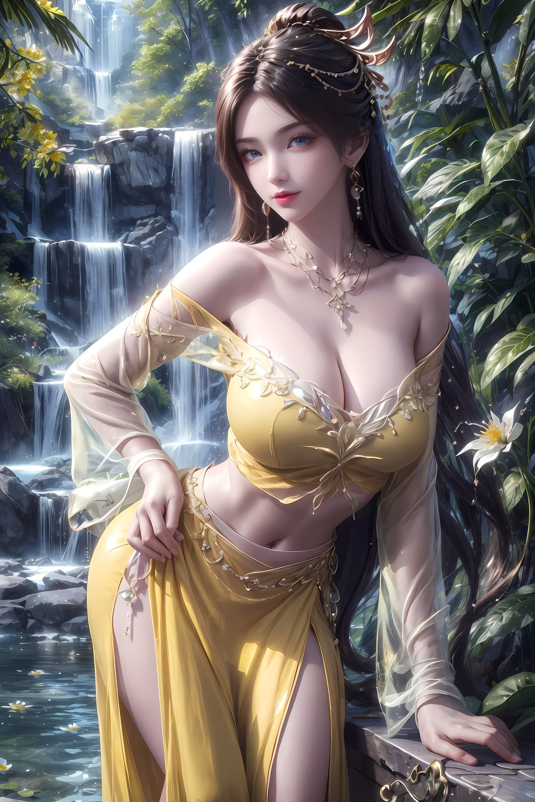 图片[5]-精选AI绘画 198 诛仙-金瓶儿[19P]-草丛看图