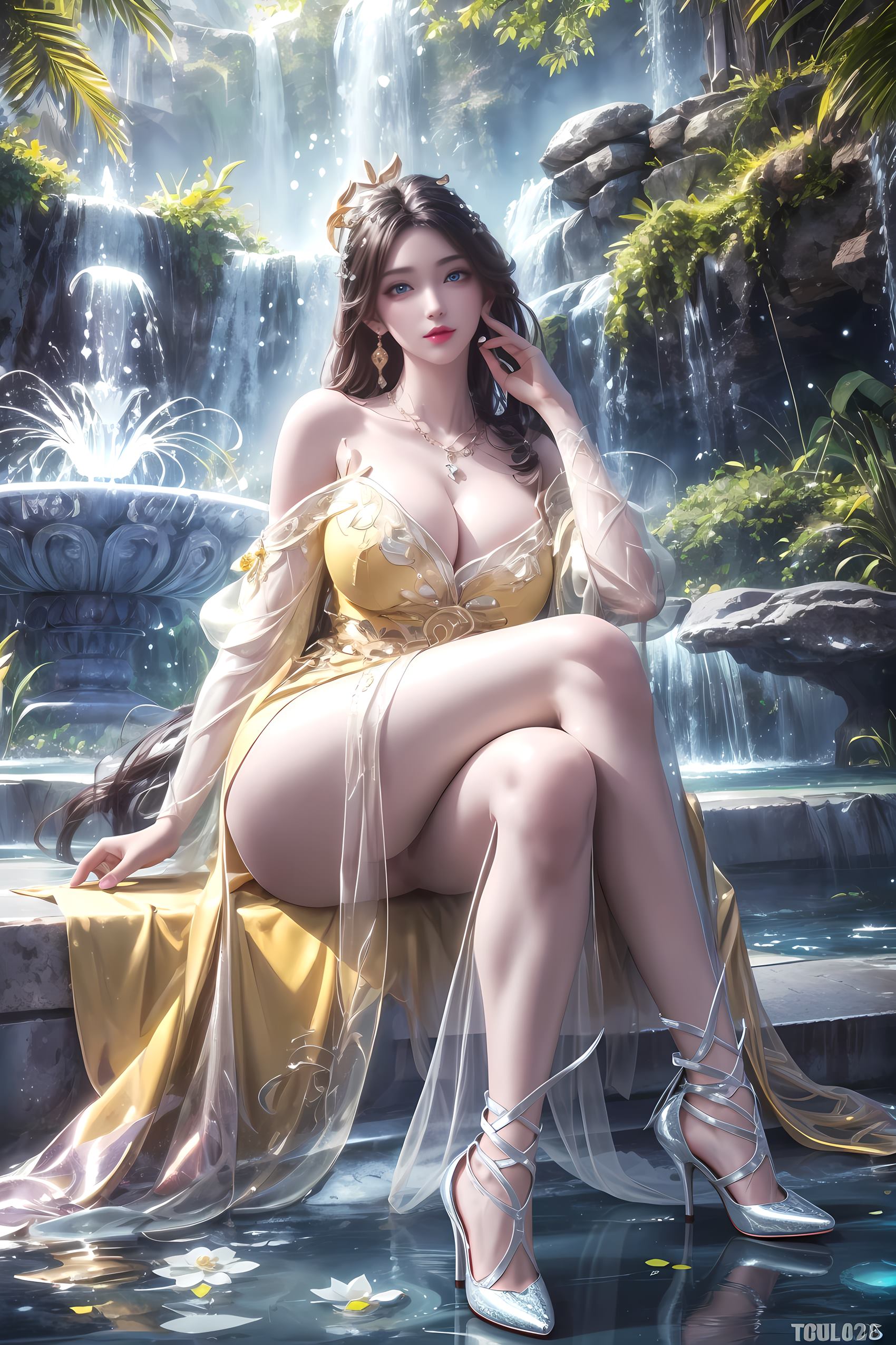 图片[7]-精选AI绘画 198 诛仙-金瓶儿[19P]-草丛看图