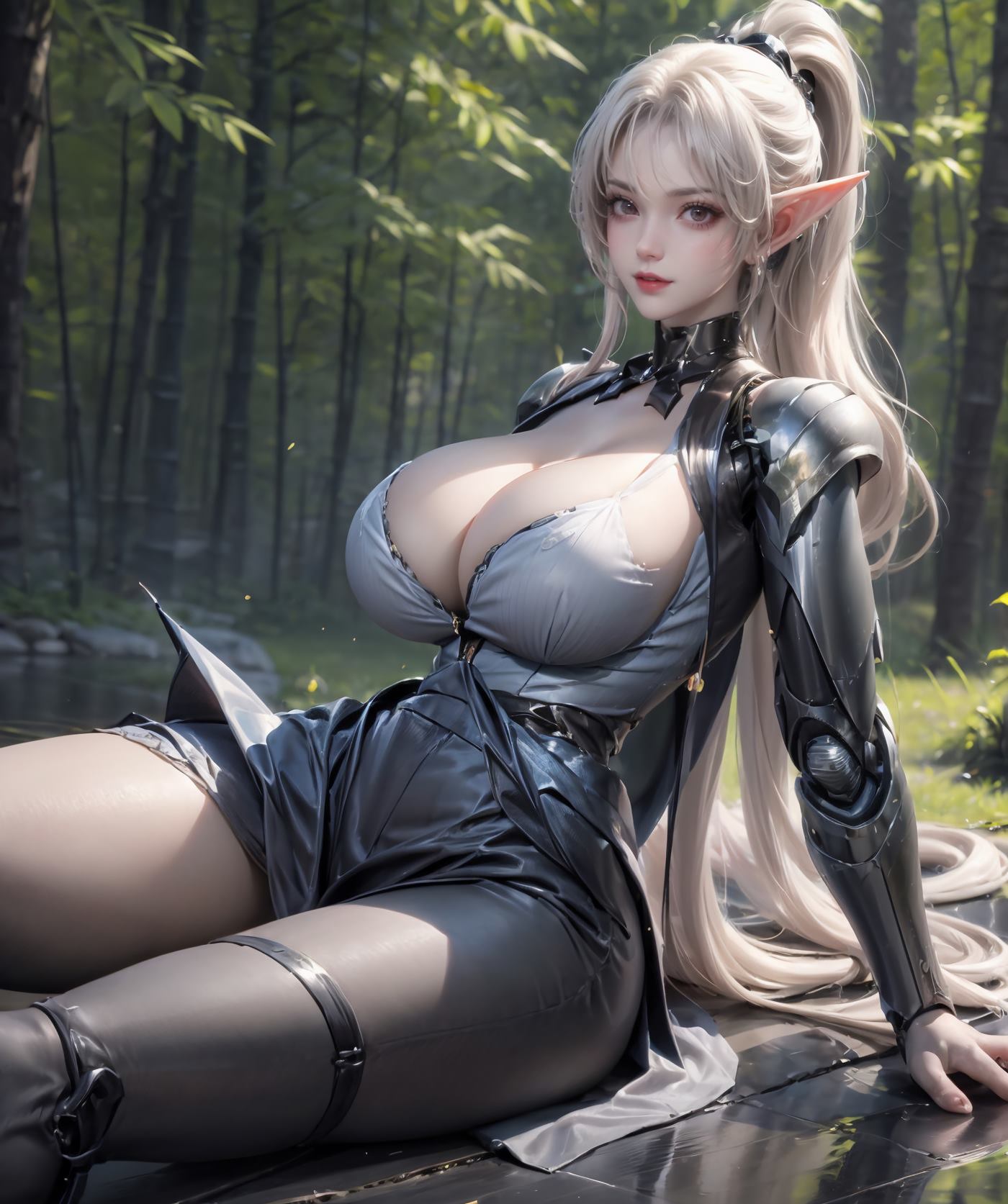 图片[6]-精选AI绘画 497 精灵女骑士[29P]-草丛看图