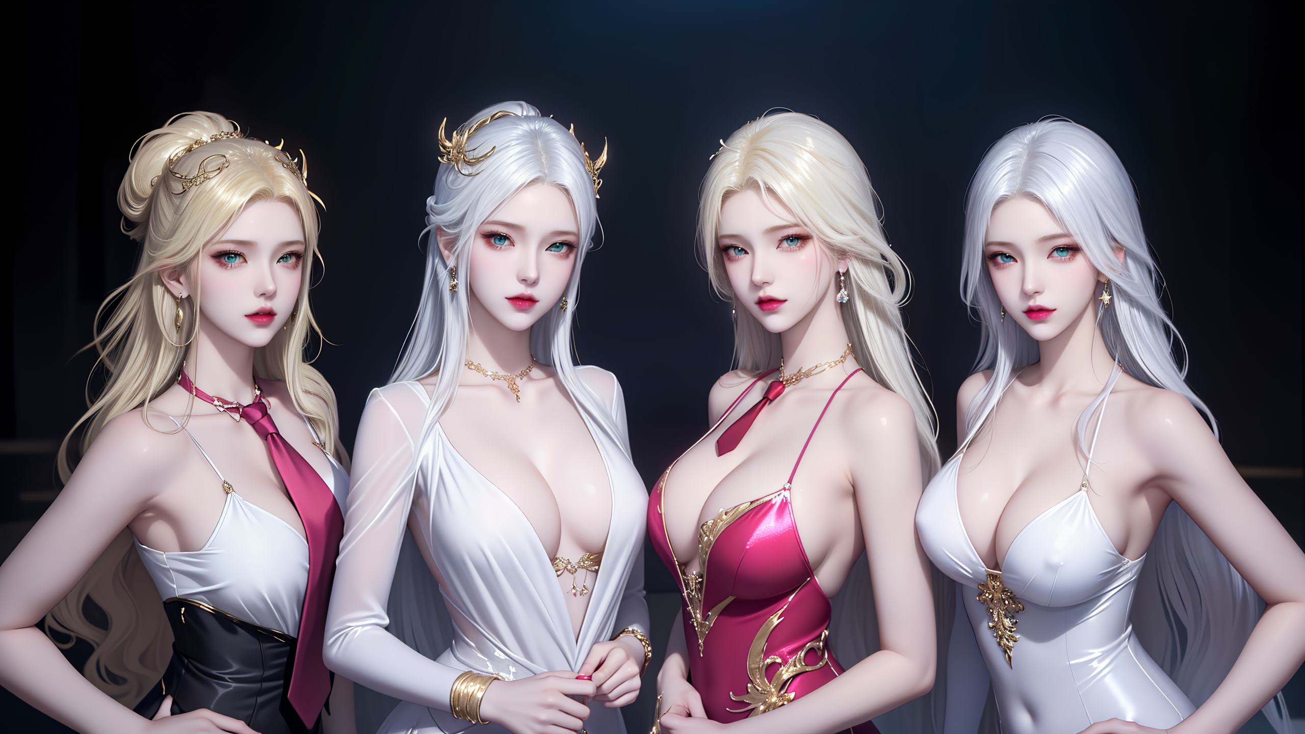 图片[2]-精选AI绘画 255 波塞西姐妹花[30P]-草丛看图