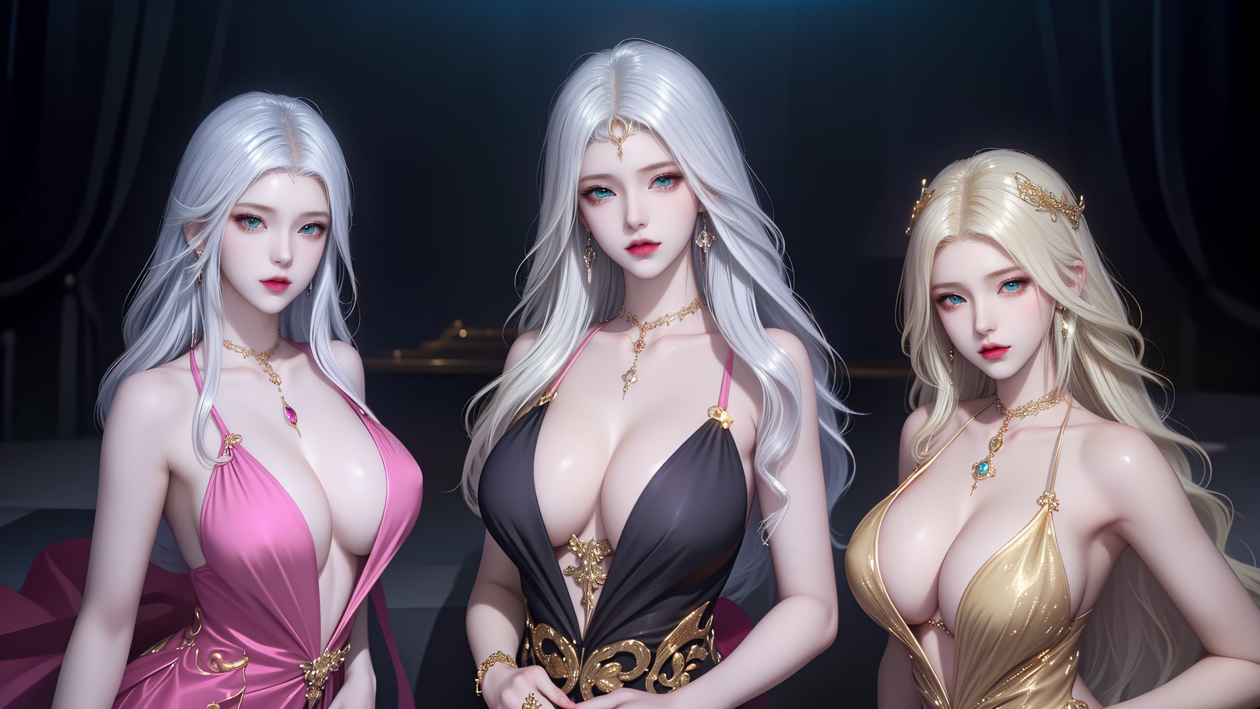 图片[4]-精选AI绘画 255 波塞西姐妹花[30P]-草丛看图