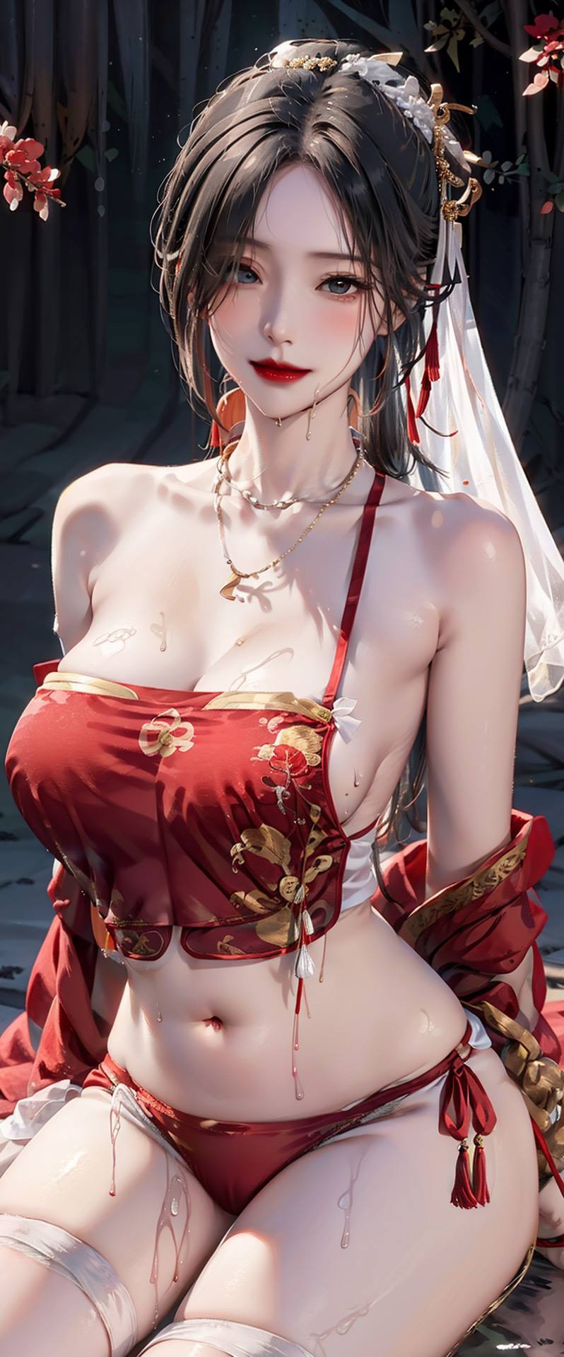 图片[3]-精选AI绘画 106 国风肚兜[50P]-草丛看图