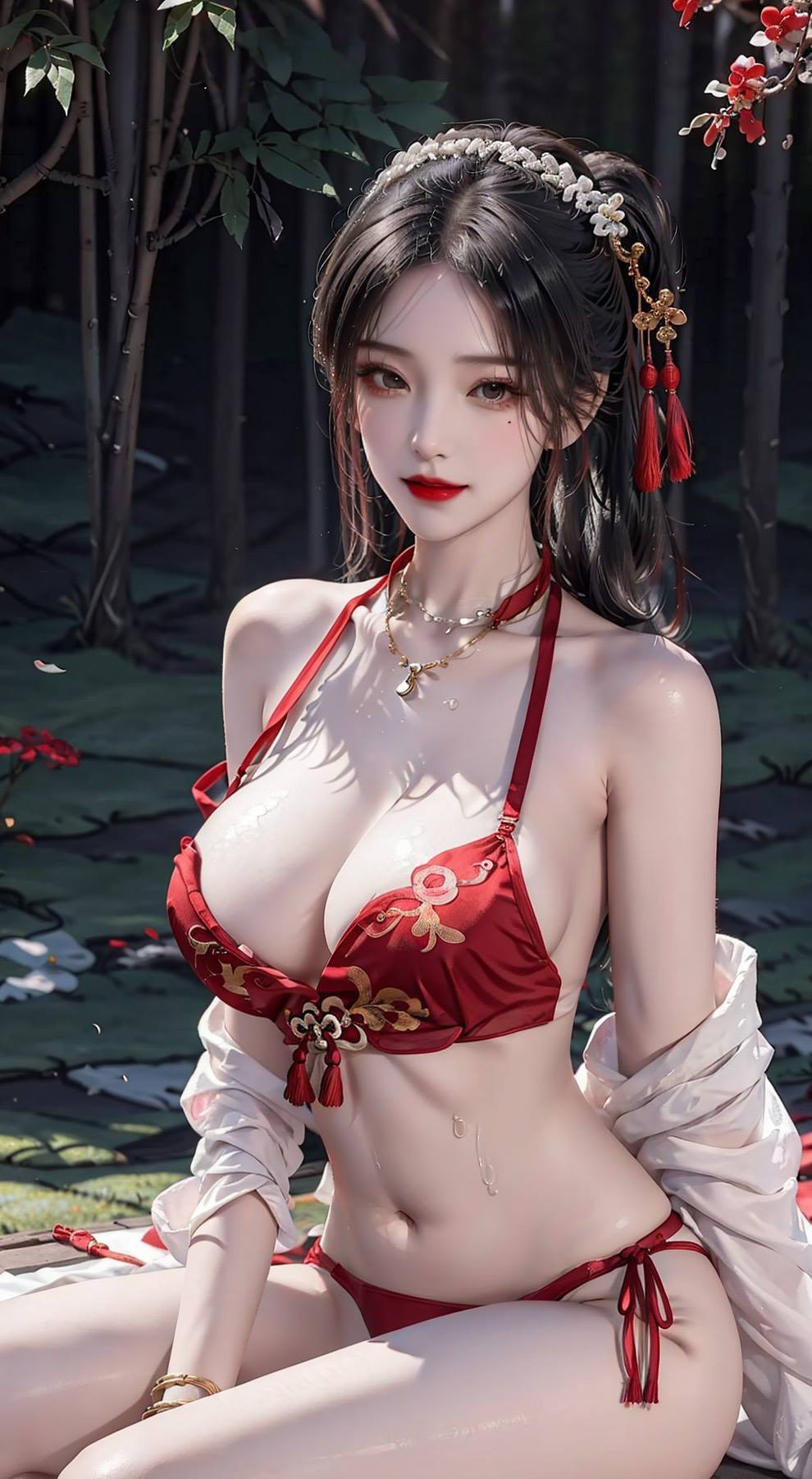 图片[4]-精选AI绘画 106 国风肚兜[50P]-草丛看图