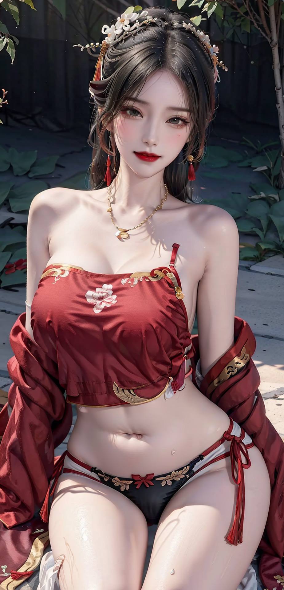 图片[5]-精选AI绘画 106 国风肚兜[50P]-草丛看图