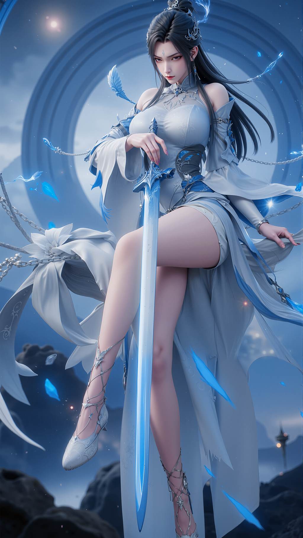 图片[4]-精选AI绘画 818 诛仙-陆雪琪[16P]-草丛看图