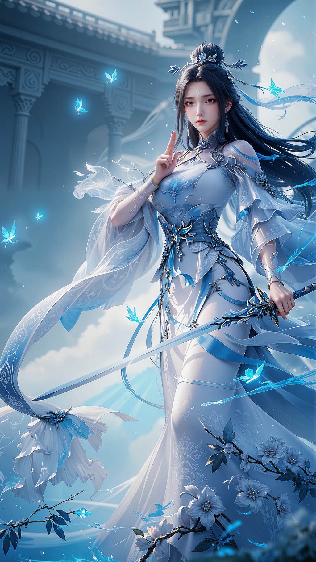 图片[1]-精选AI绘画 818 诛仙-陆雪琪[16P]-草丛看图