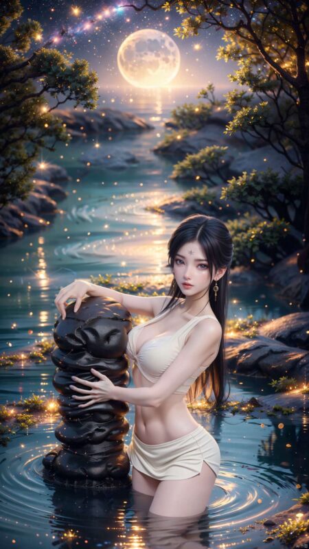 精选AI绘画 311 月婵[30P]-草丛看图