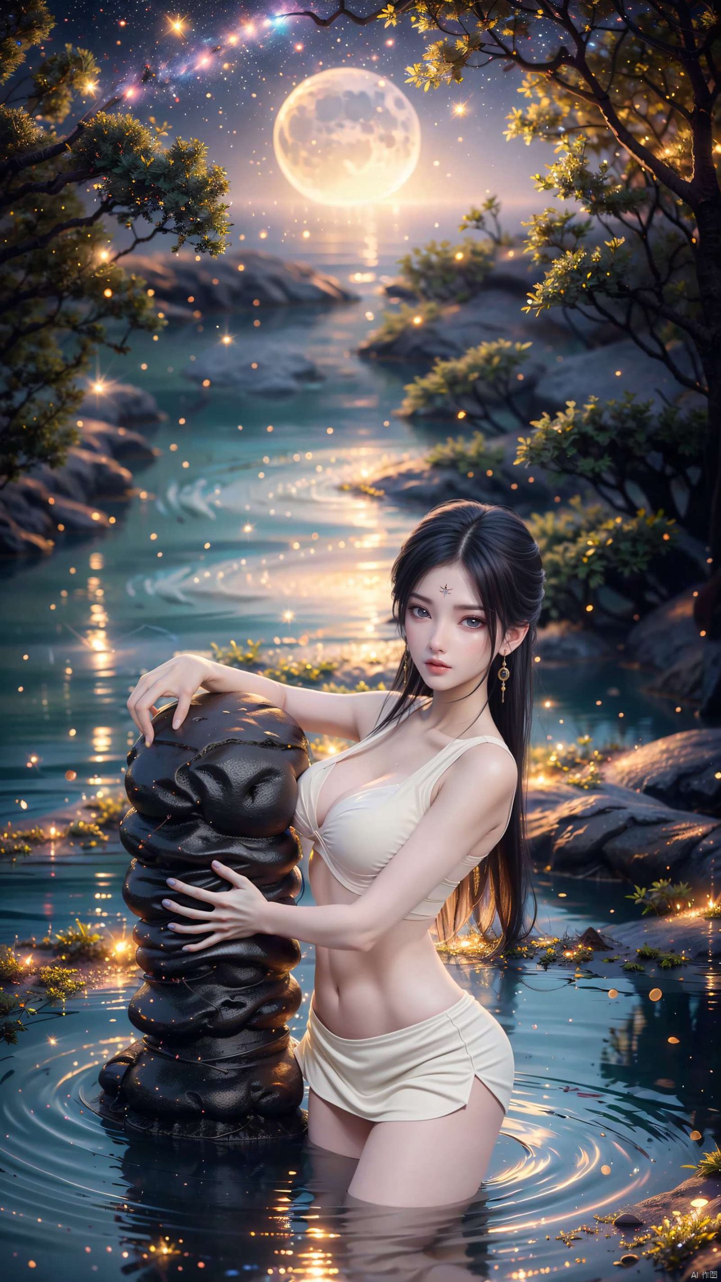 图片[1]-精选AI绘画 311 月婵[30P]-草丛看图