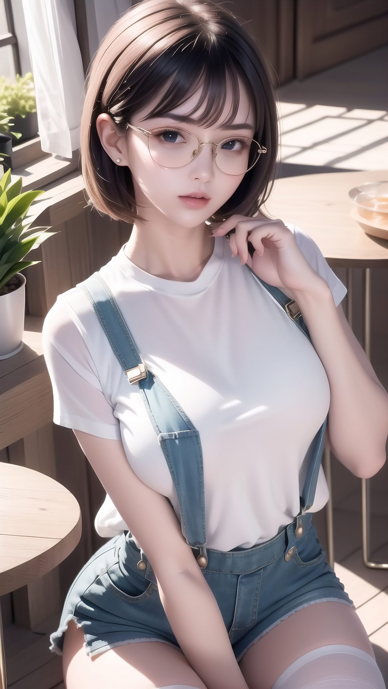 图片[4]-精选AI绘画 007 2K高清 背带裤 [20P]-草丛看图