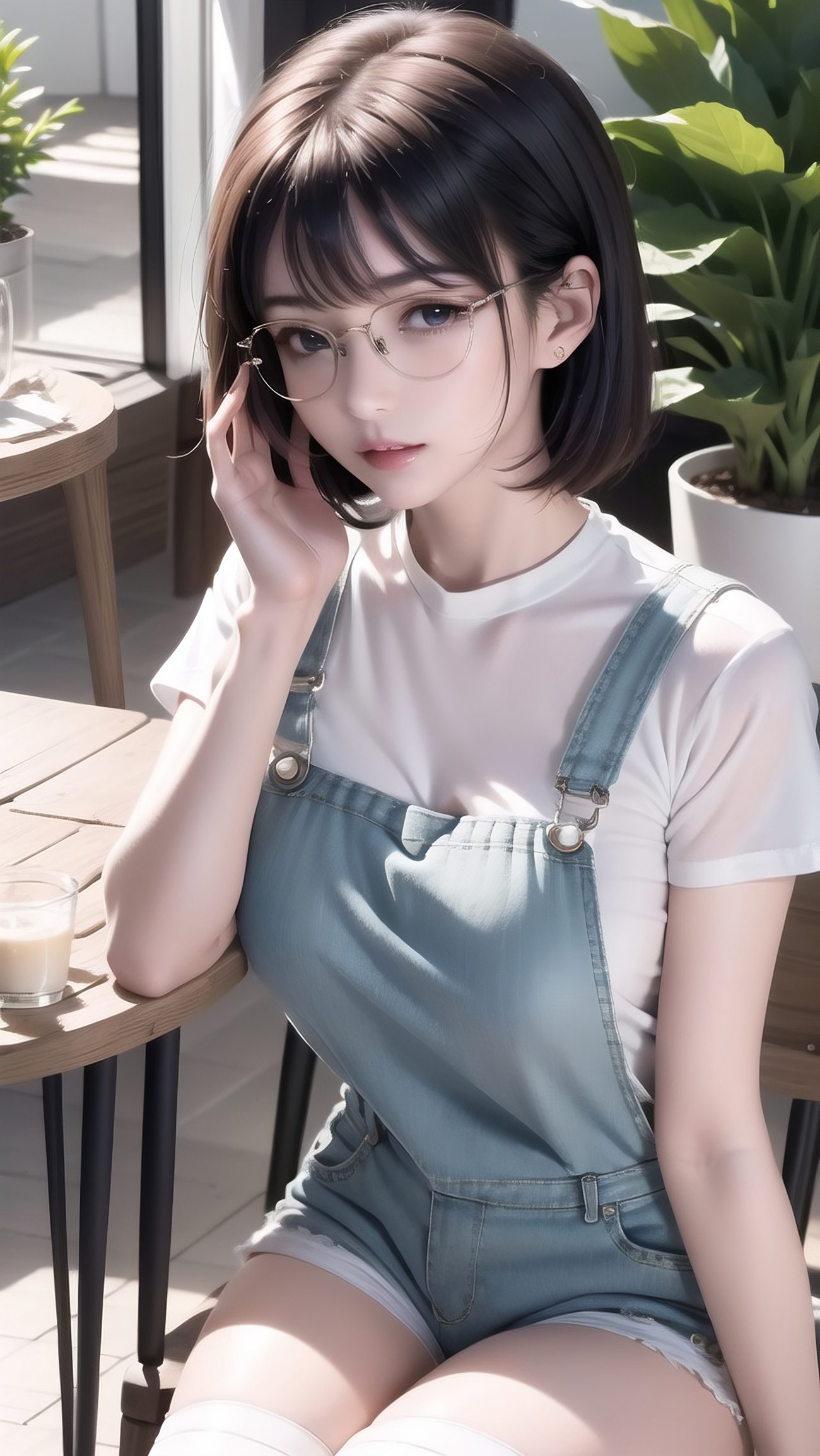 图片[1]-精选AI绘画 007 2K高清 背带裤 [20P]-草丛看图