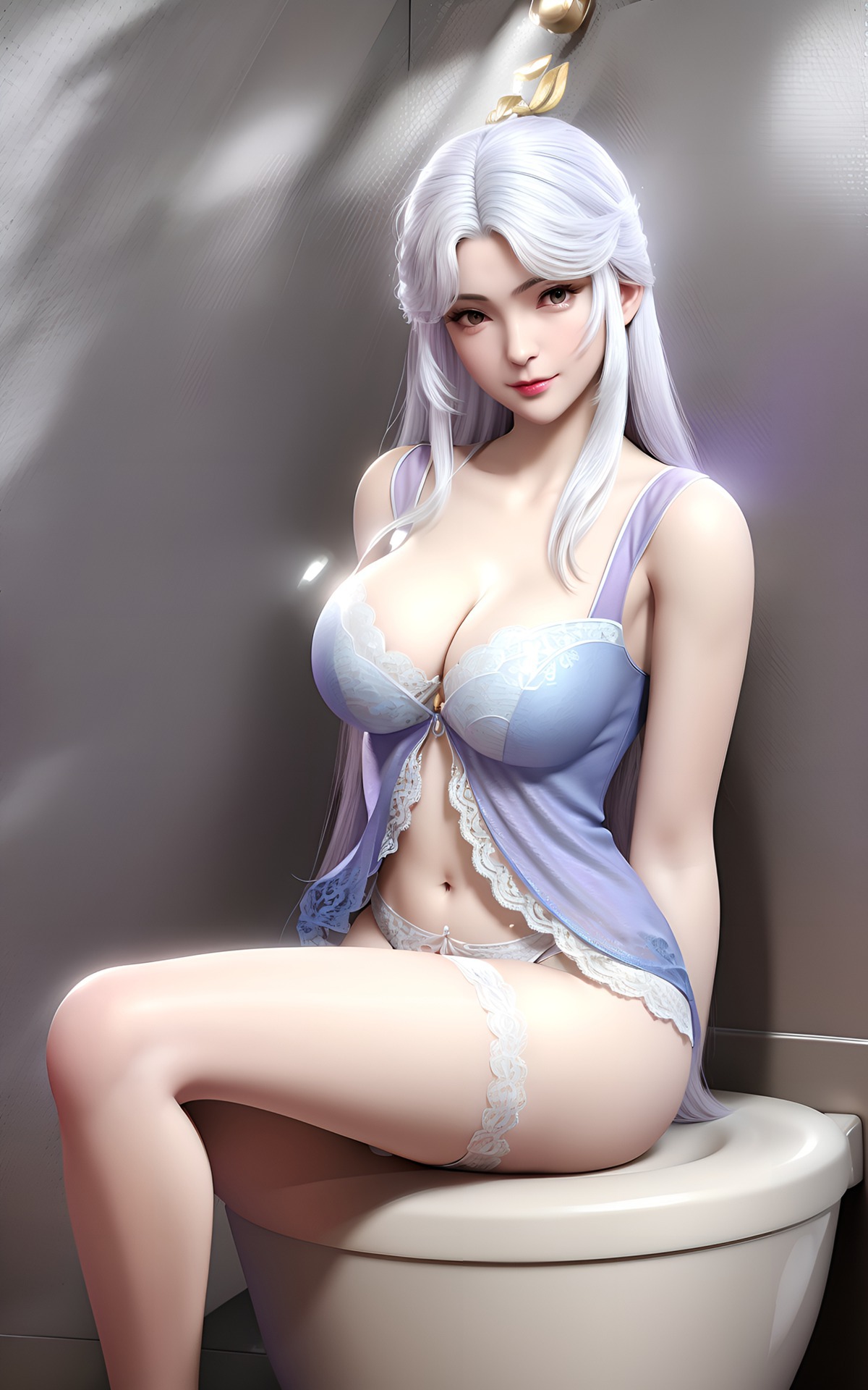 图片[8]-精选AI绘画 400-雪琳[19P]-草丛看图