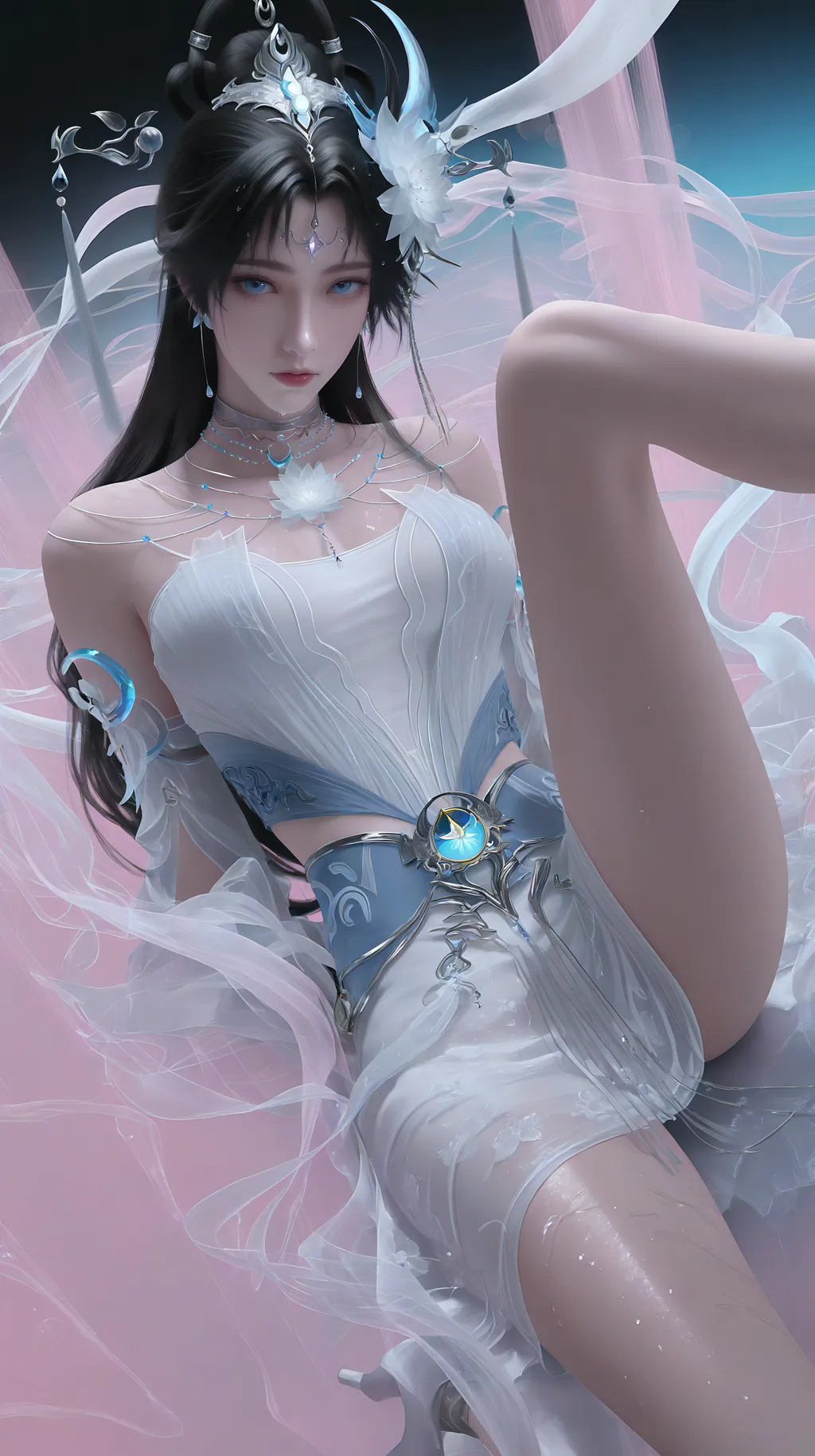 图片[4]-精选AI绘画 883 邀月[33P]-草丛看图