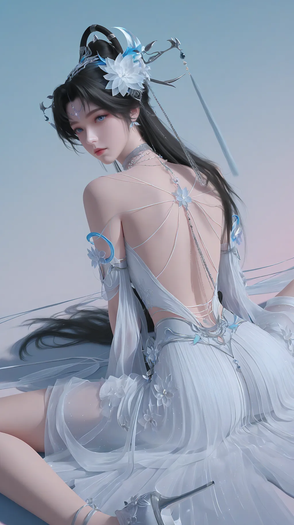 图片[1]-精选AI绘画 883 邀月[33P]-草丛看图