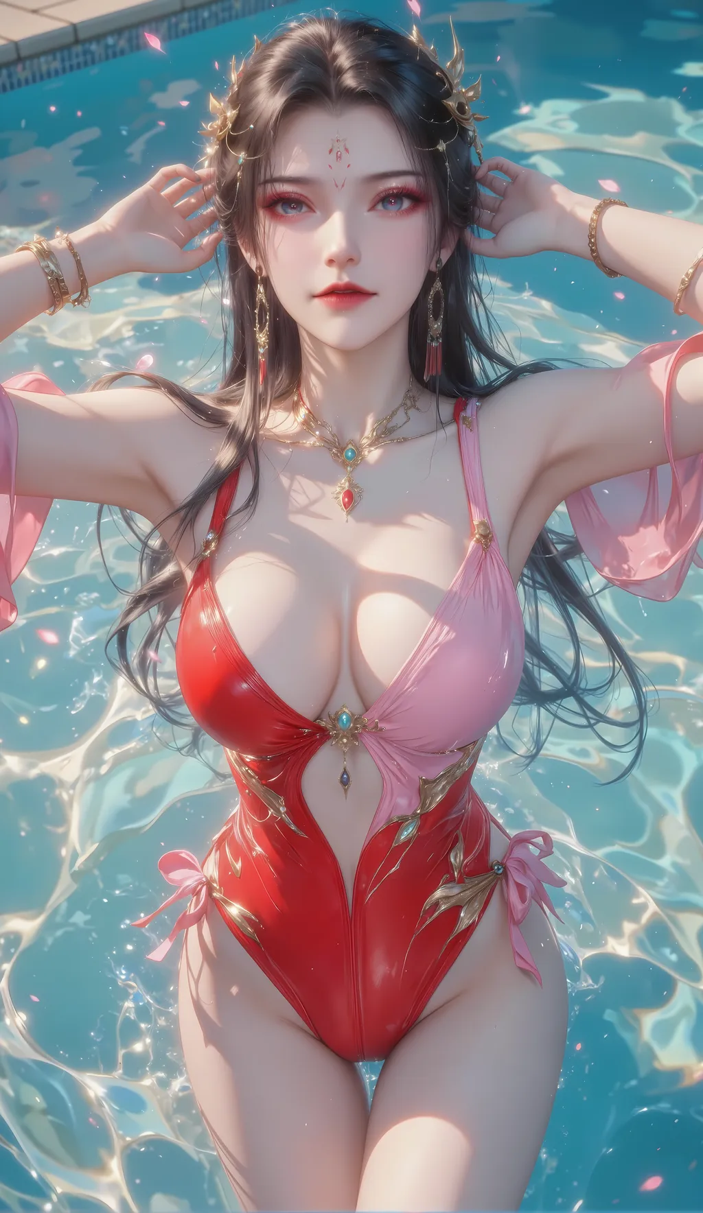 图片[1]-精选AI绘画 855 仙逆-红蝶[18P]-草丛看图