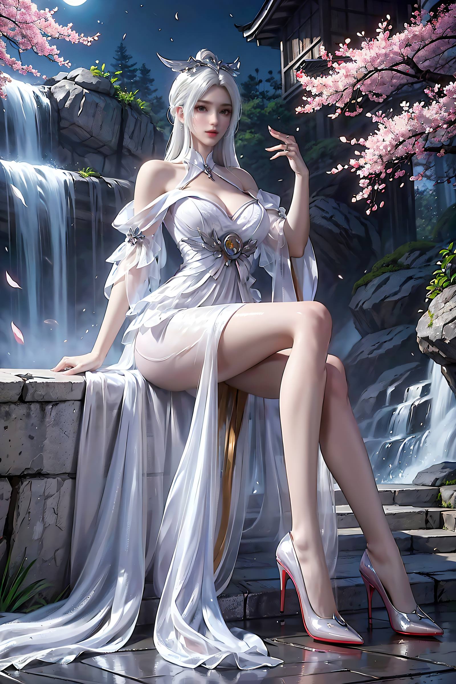 图片[2]-精选AI绘画 169 星辰变 白灵 精品美腿[18P]-草丛看图