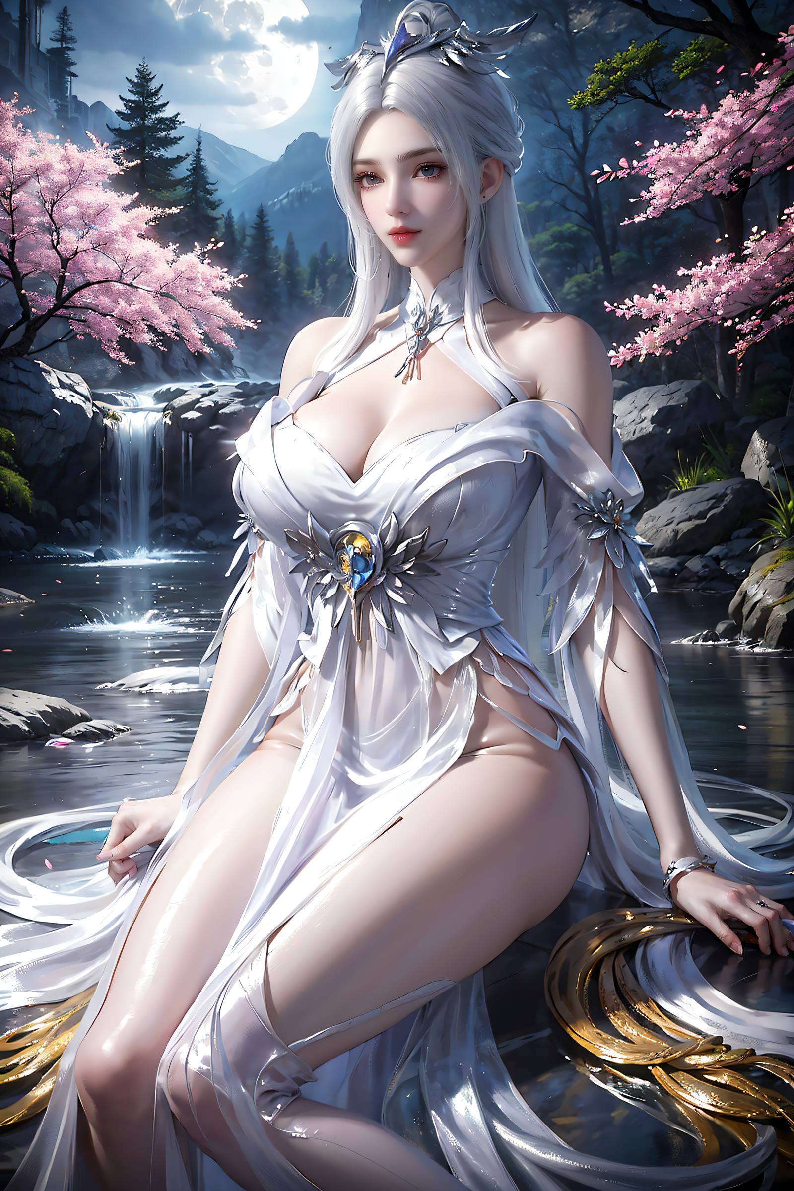 图片[3]-精选AI绘画 169 星辰变 白灵 精品美腿[18P]-草丛看图