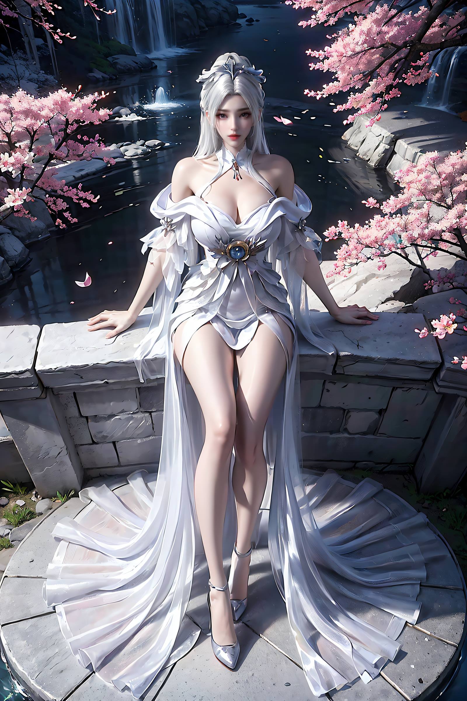 图片[7]-精选AI绘画 169 星辰变 白灵 精品美腿[18P]-草丛看图