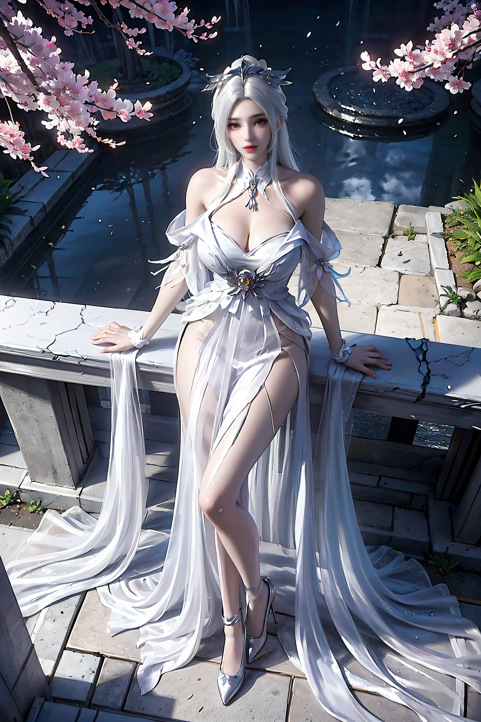 图片[8]-精选AI绘画 169 星辰变 白灵 精品美腿[18P]-草丛看图