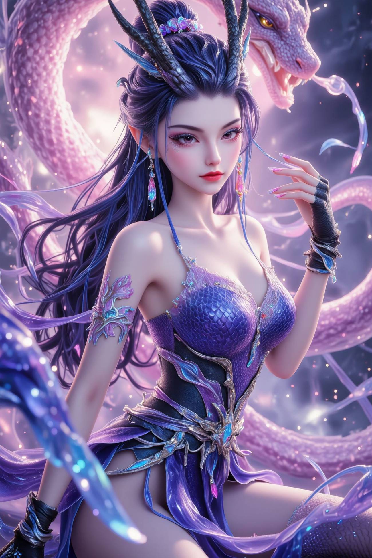 图片[2]-精选AI绘画 564 敖闰[40P]-草丛看图