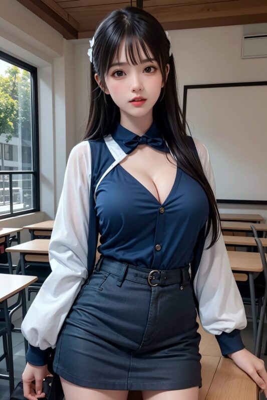 精选AI绘画 746 班花[28P]-草丛看图