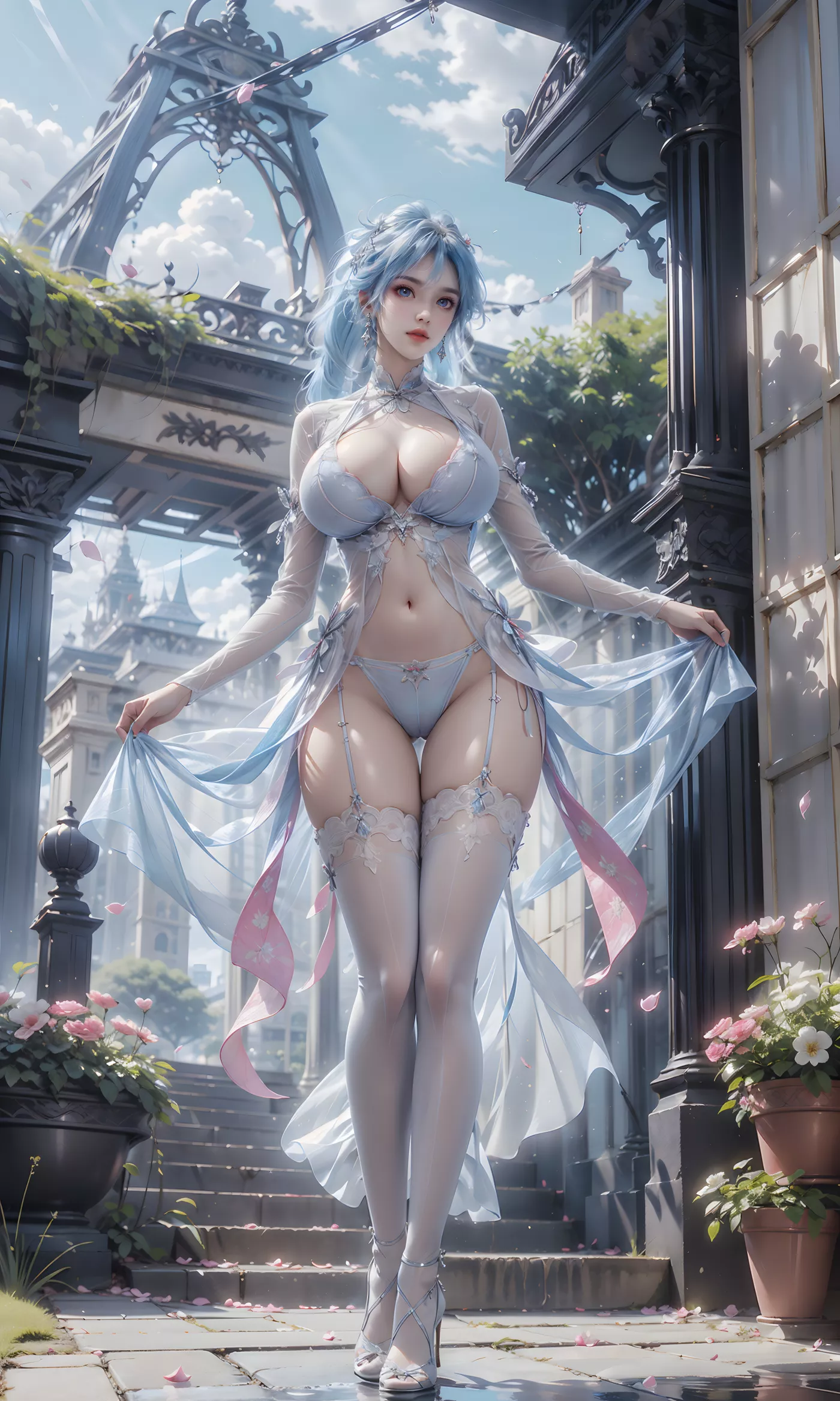 图片[4]-精选AI绘画 475 白丝[38P]-草丛看图