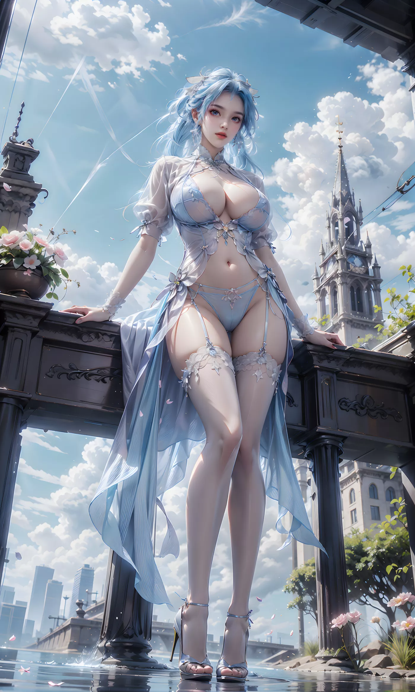 图片[6]-精选AI绘画 475 白丝[38P]-草丛看图