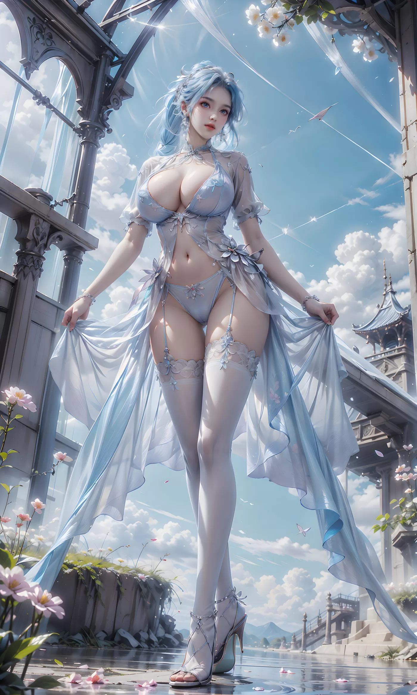 图片[8]-精选AI绘画 475 白丝[38P]-草丛看图