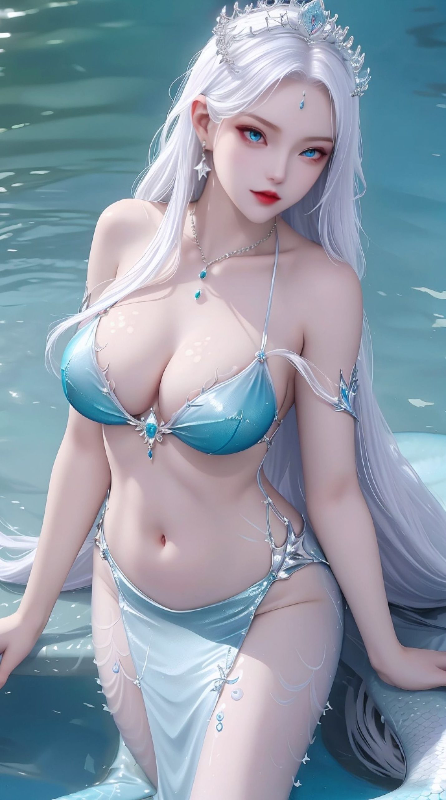 图片[4]-AI绘画 213 姓感美仁鱼[38P]-草丛看图