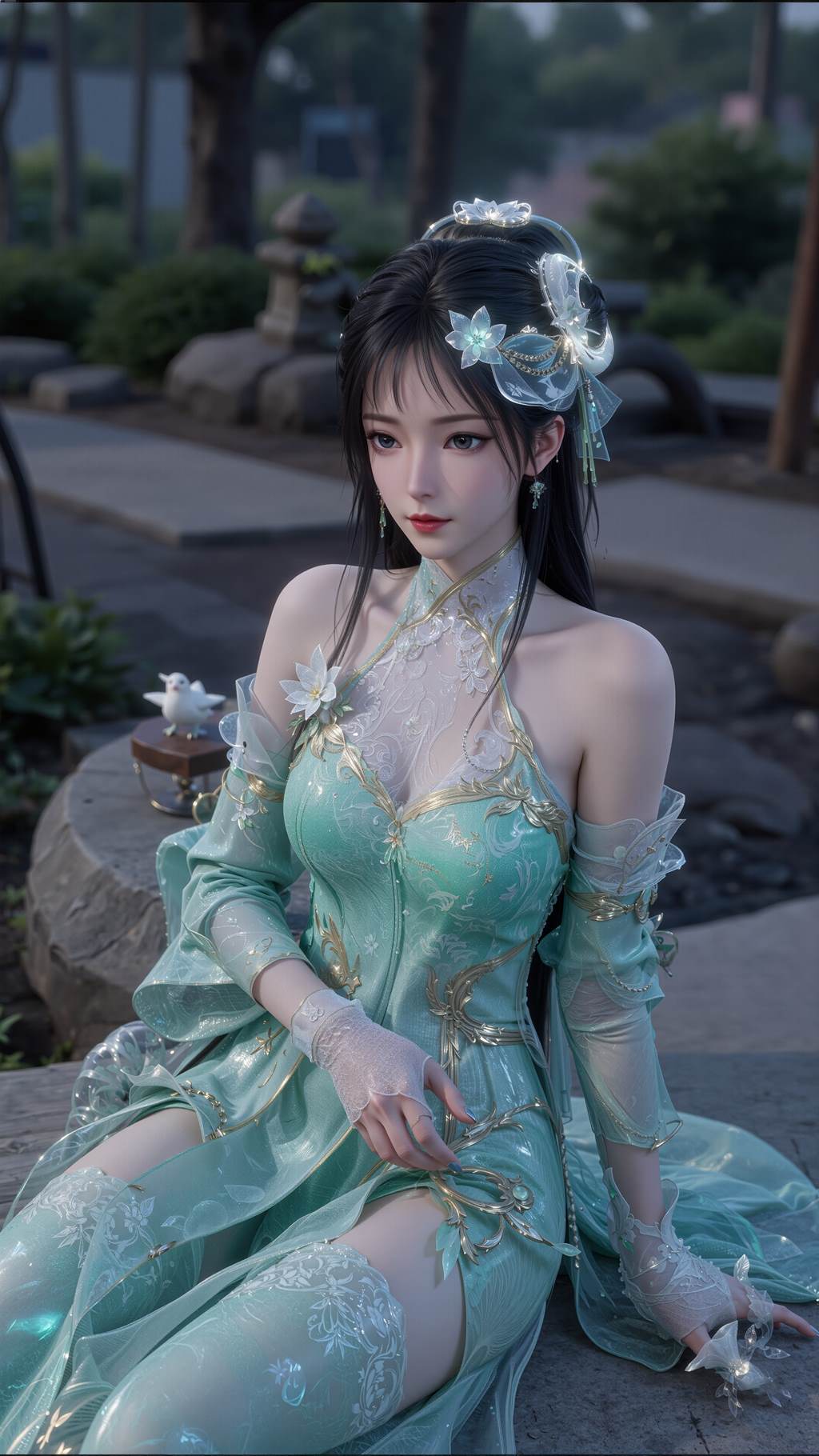 图片[3]-精选AI绘画 817 诛仙-碧瑶[21P]-草丛看图