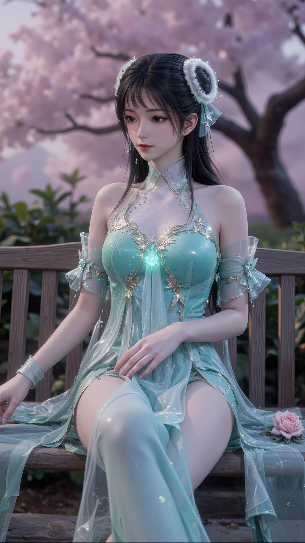 图片[5]-精选AI绘画 817 诛仙-碧瑶[21P]-草丛看图