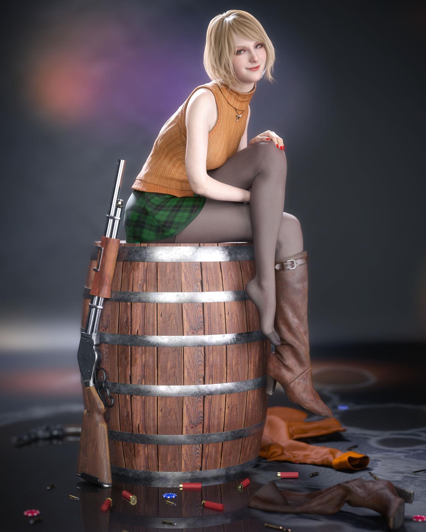 图片[4]-精选AI绘画 006 究极逼真3D死或生 [54P]-草丛看图