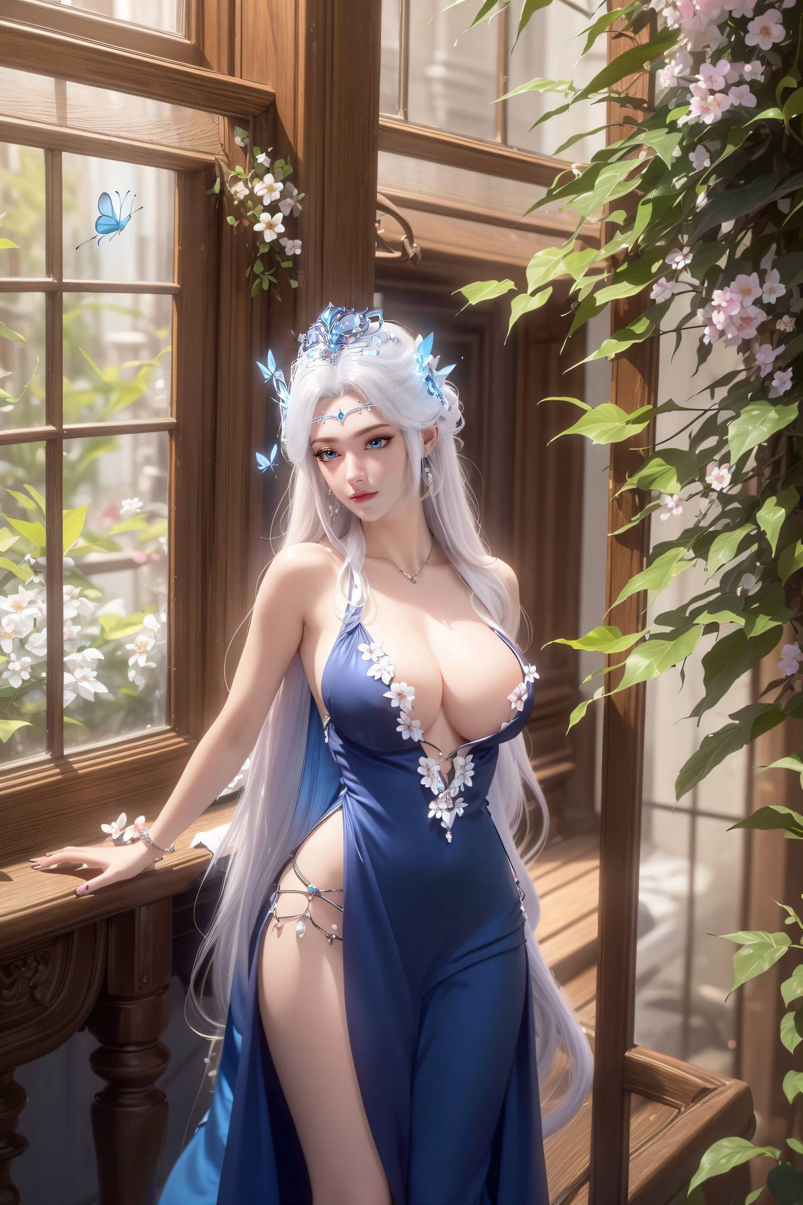 图片[5]-精选AI绘画 254 宁雨蝶[9P]-草丛看图