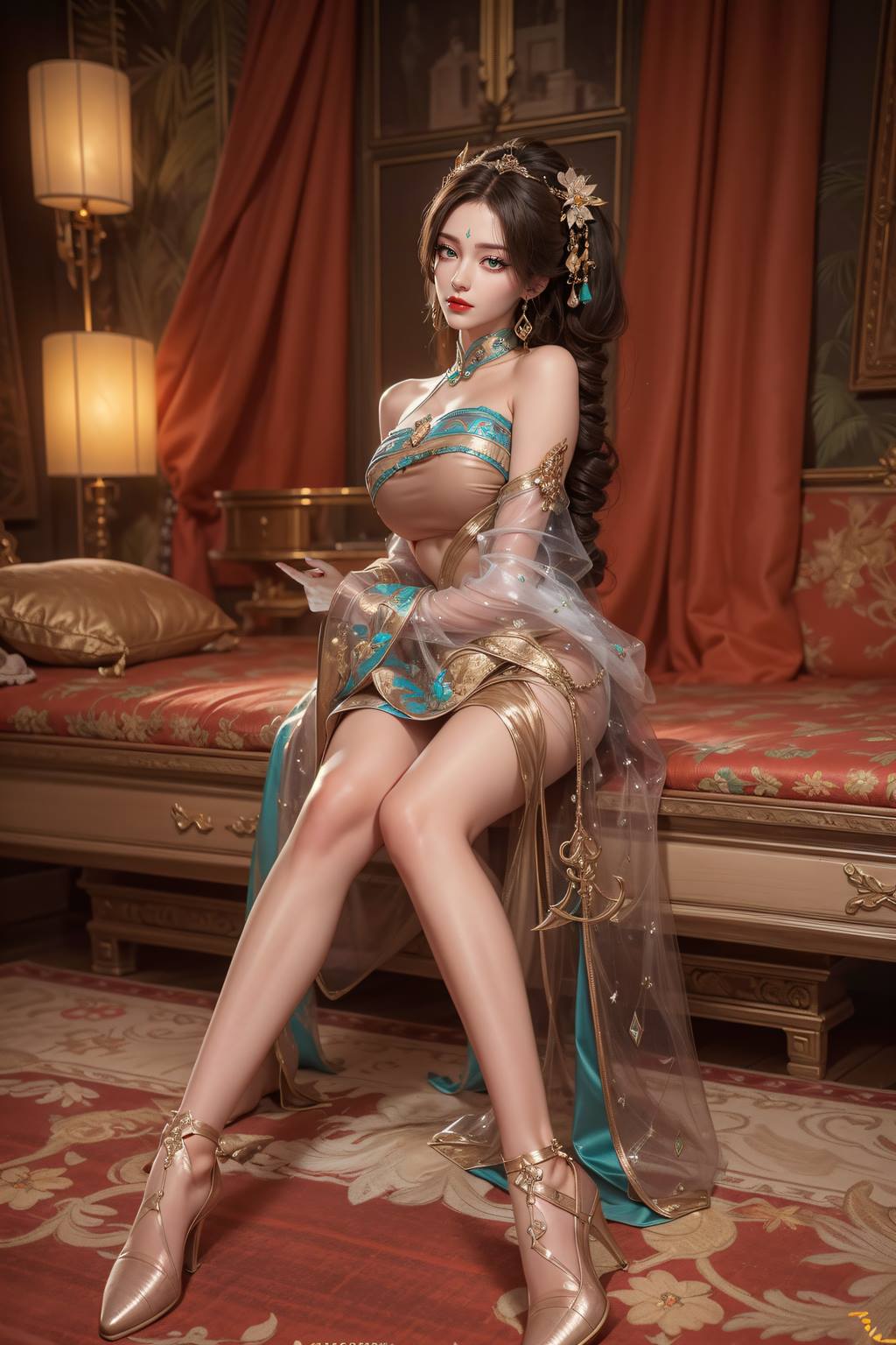 图片[4]-精选AI绘画 742 完美-柳神[19P]-草丛看图