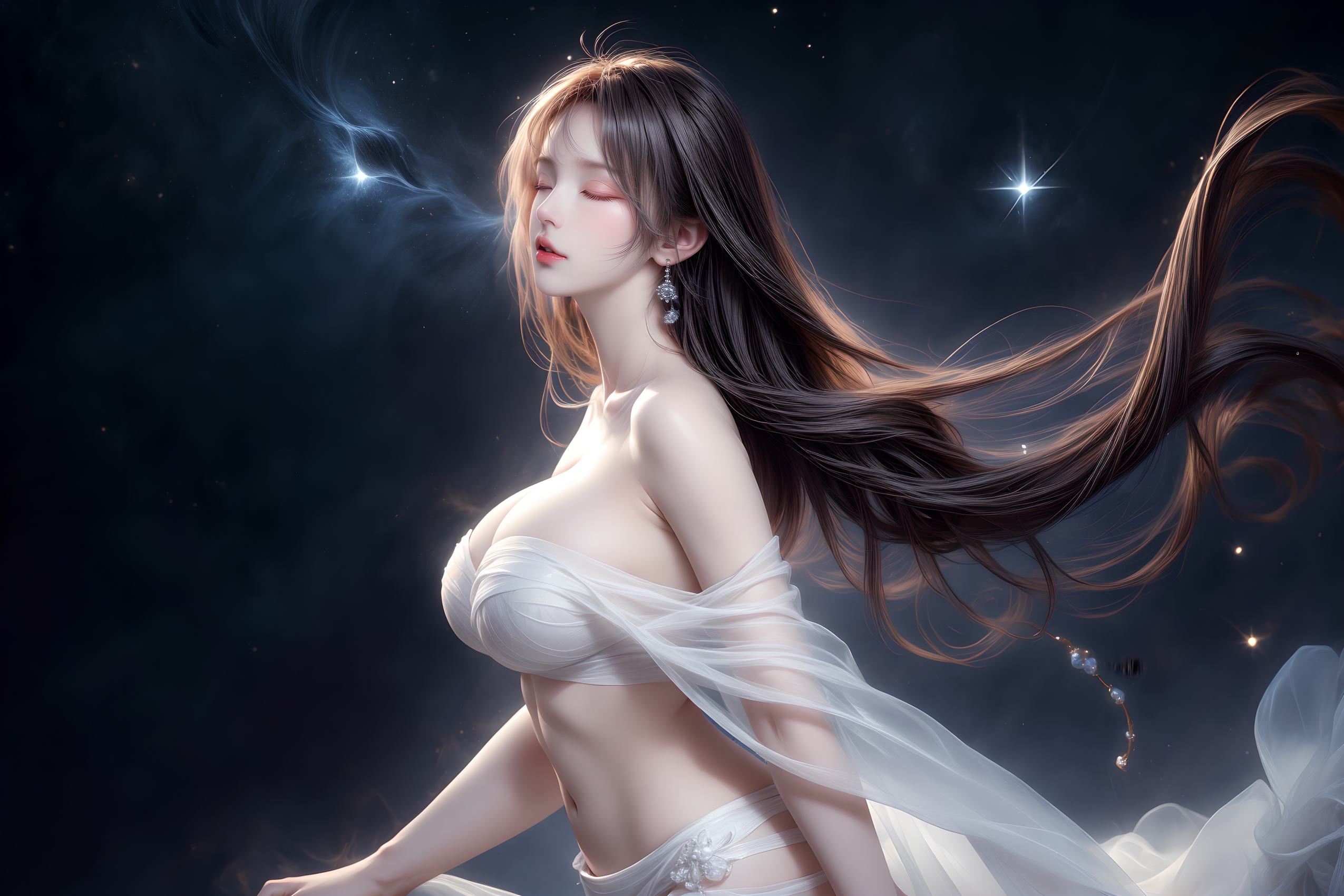 图片[6]-精选AI绘画 314 紫白少女[95P]-草丛看图