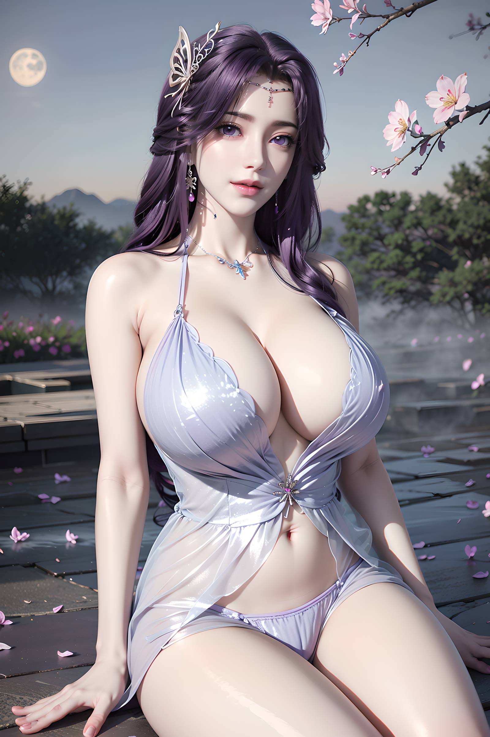 图片[3]-AI绘画 国漫完美世界 068 云曦薄纱写真[49P]-草丛看图