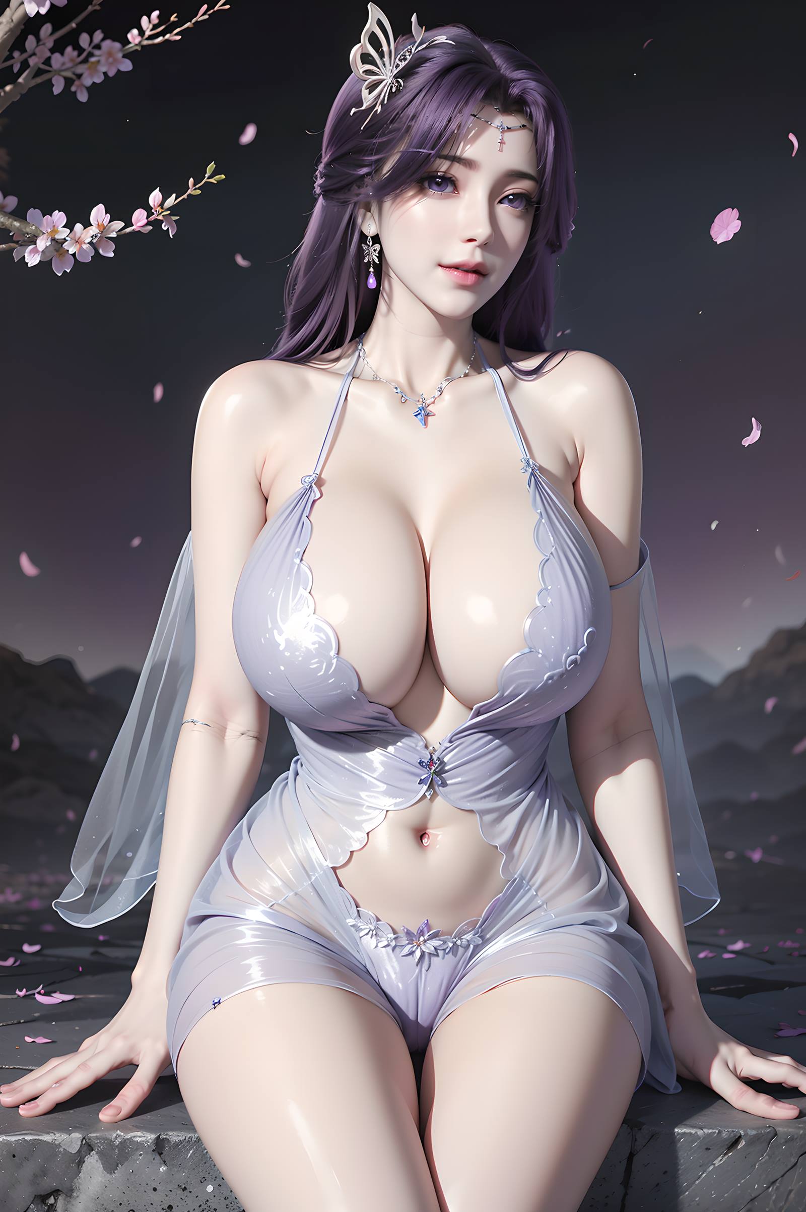 图片[1]-AI绘画 国漫完美世界 068 云曦薄纱写真[49P]-草丛看图