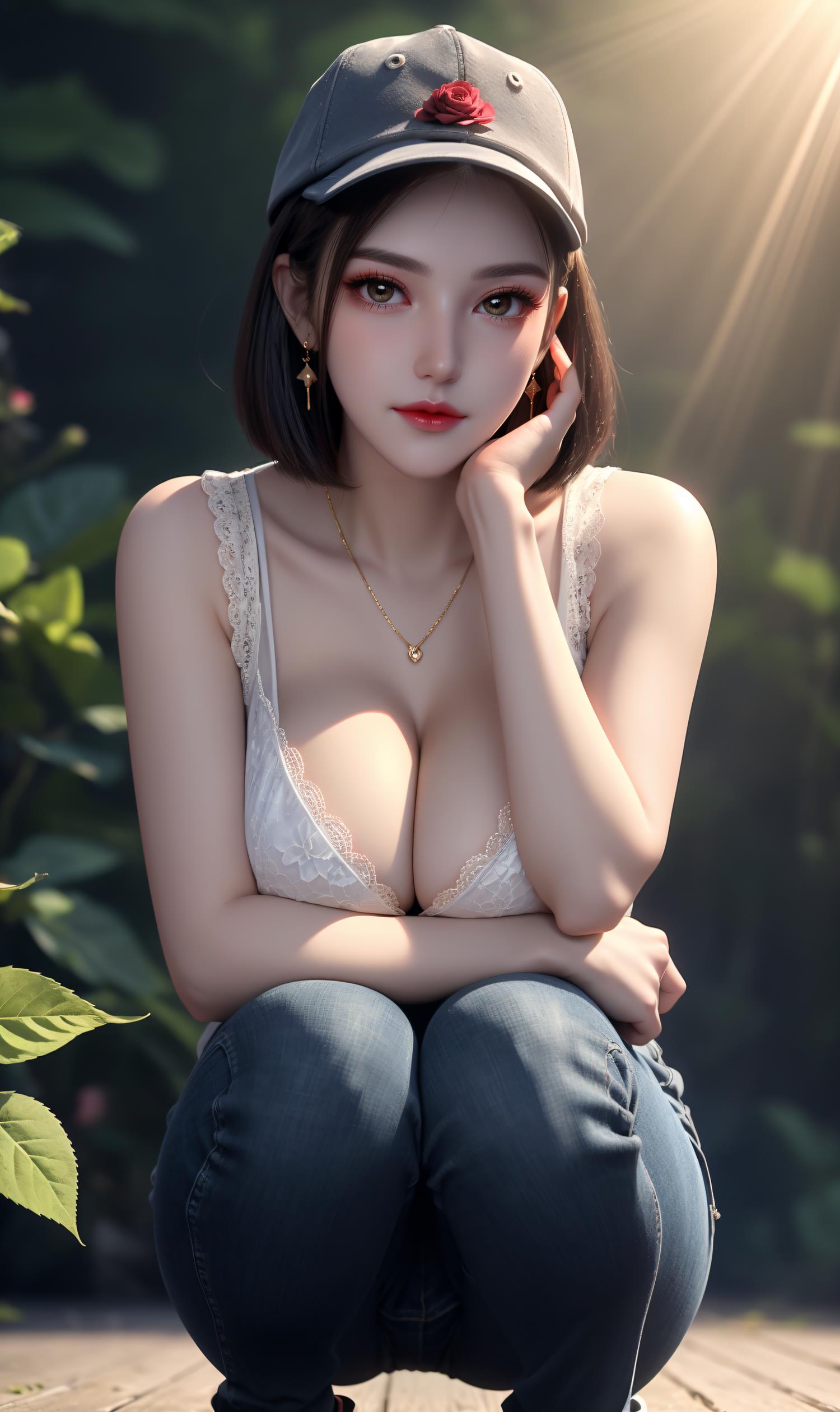 图片[4]-精选AI绘画 388 第一序列-杨小瑾[148P]-草丛看图