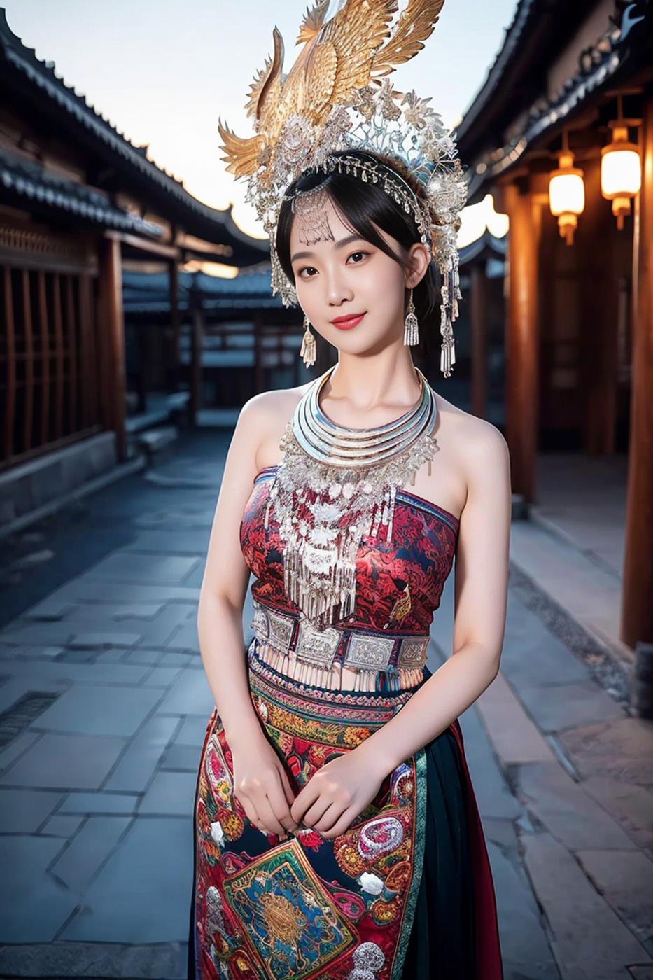 图片[5]-精选[AI绘画] 036 民族装的漂亮魔法秀[65P]-草丛看图