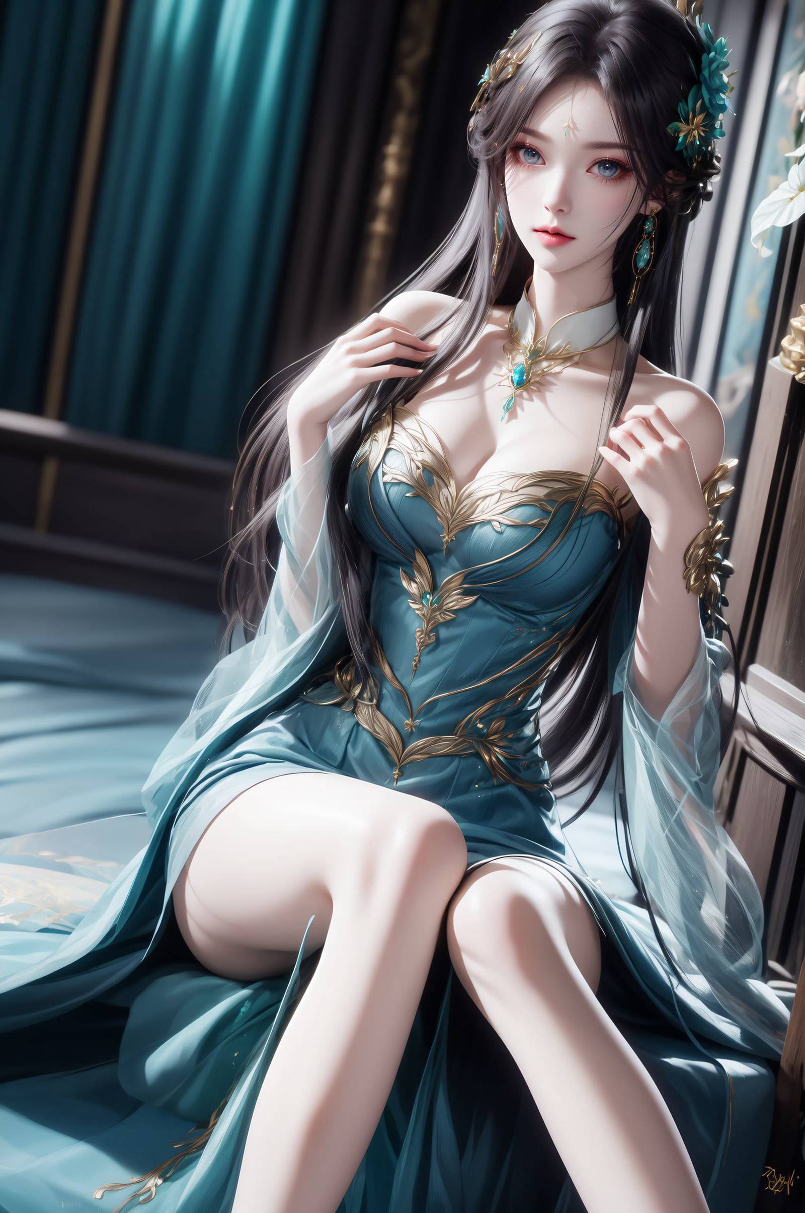 图片[4]-精选AI绘画 299 萧熏儿[60P]-草丛看图