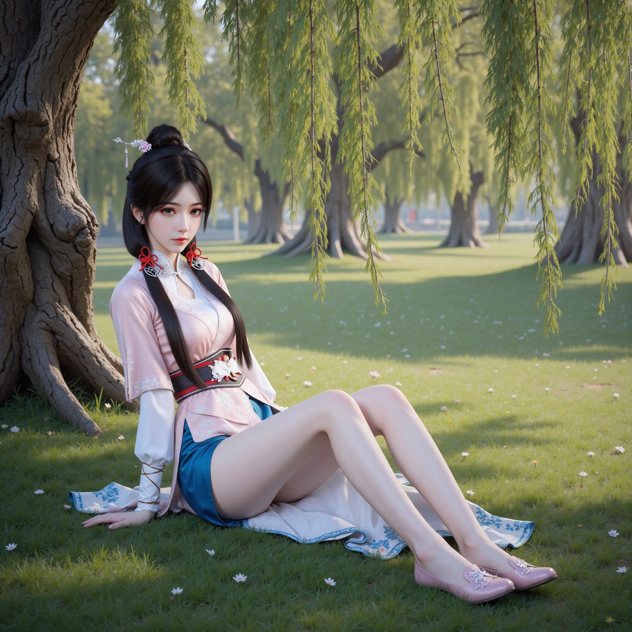 图片[8]-精选AI绘画 576 宋嫣[39P]-草丛看图