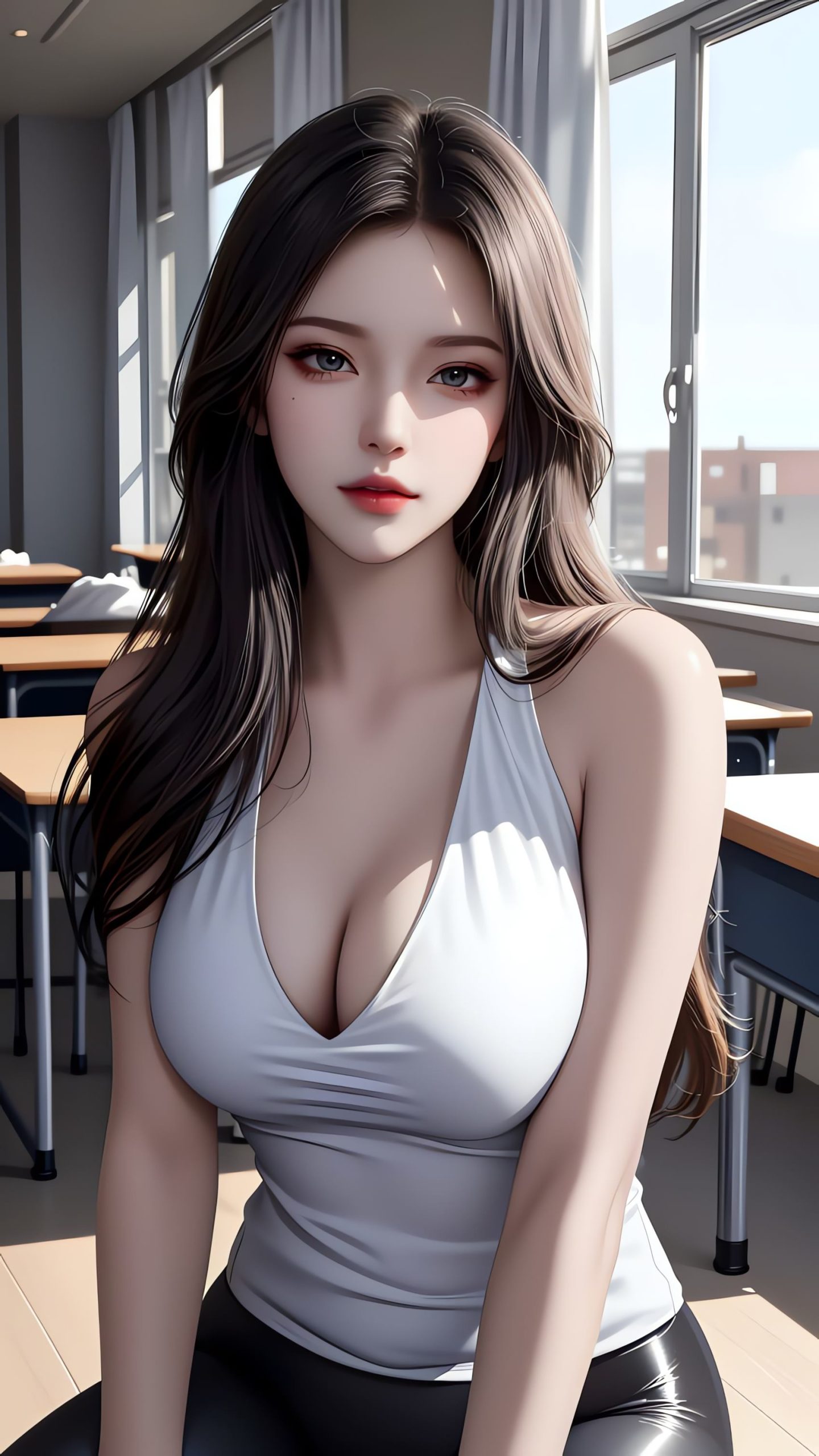 图片[2]-精选AI绘画 226 美女教师[24P]-草丛看图