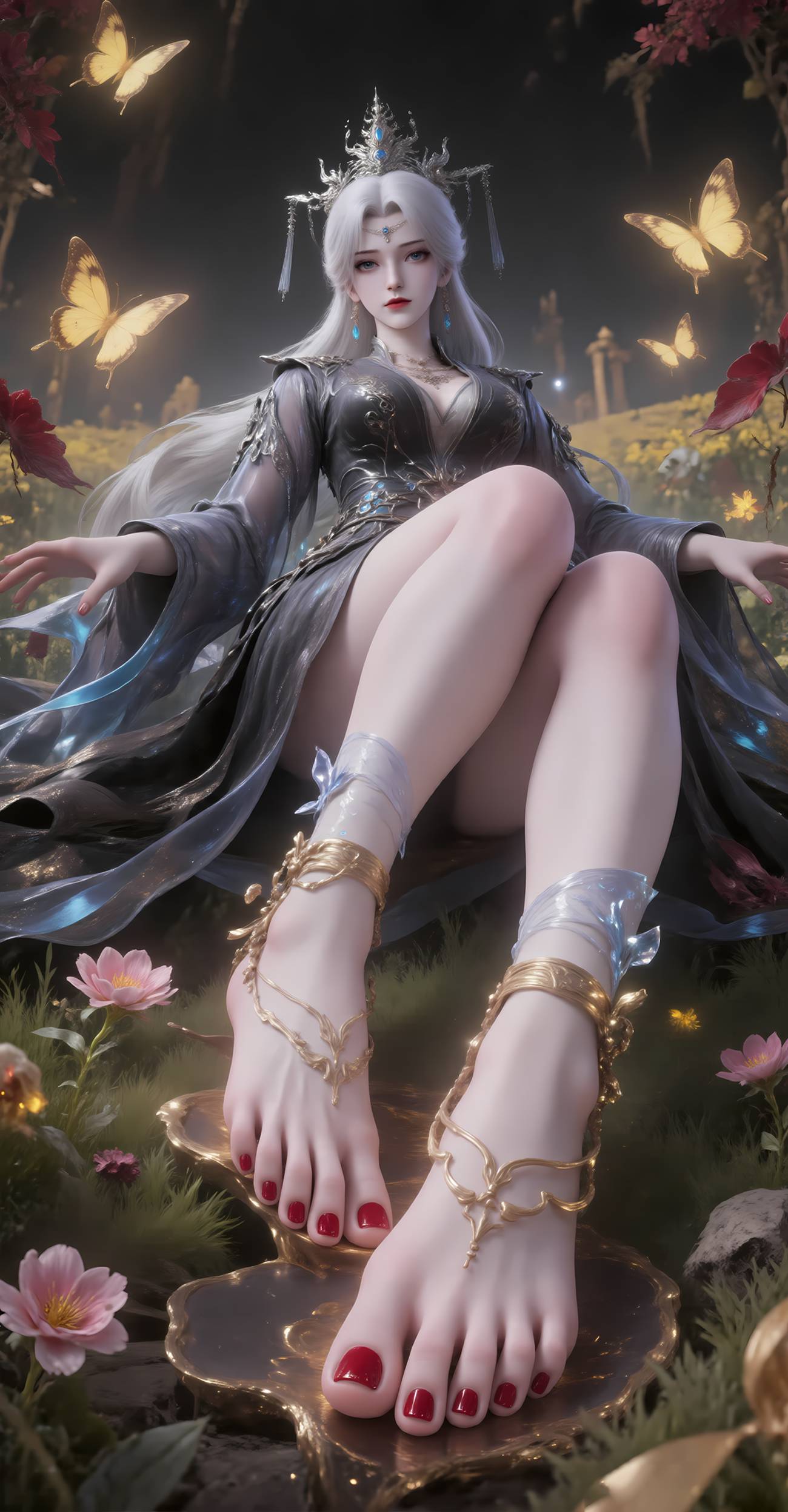 图片[1]-精选AI绘画 656 李慕婉[101P]-草丛看图