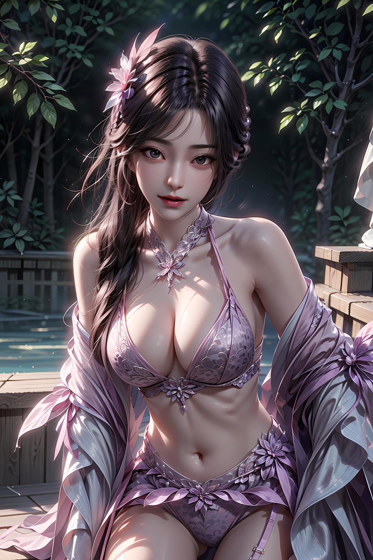 图片[3]-精选AI绘画 651 完美-云曦[40P]-草丛看图