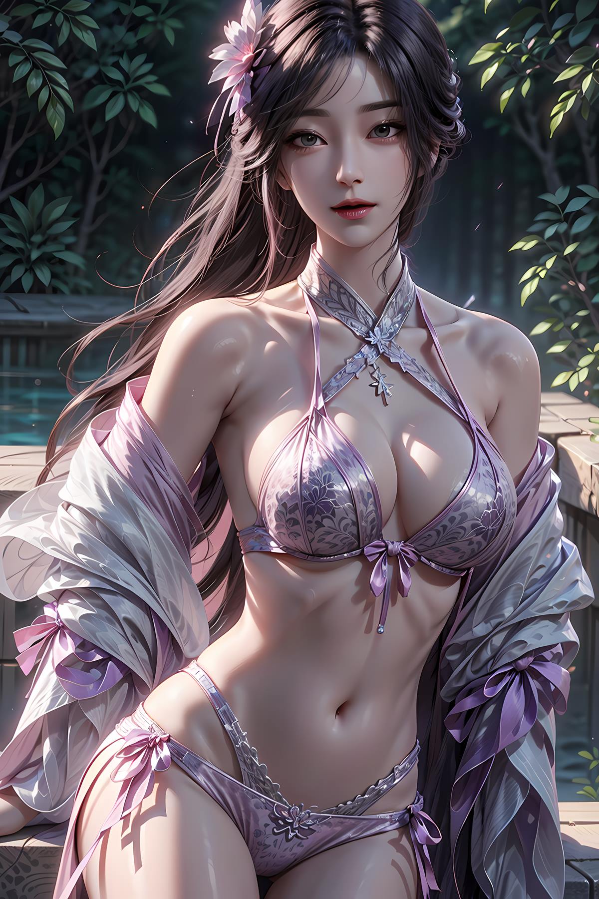 图片[1]-精选AI绘画 651 完美-云曦[40P]-草丛看图