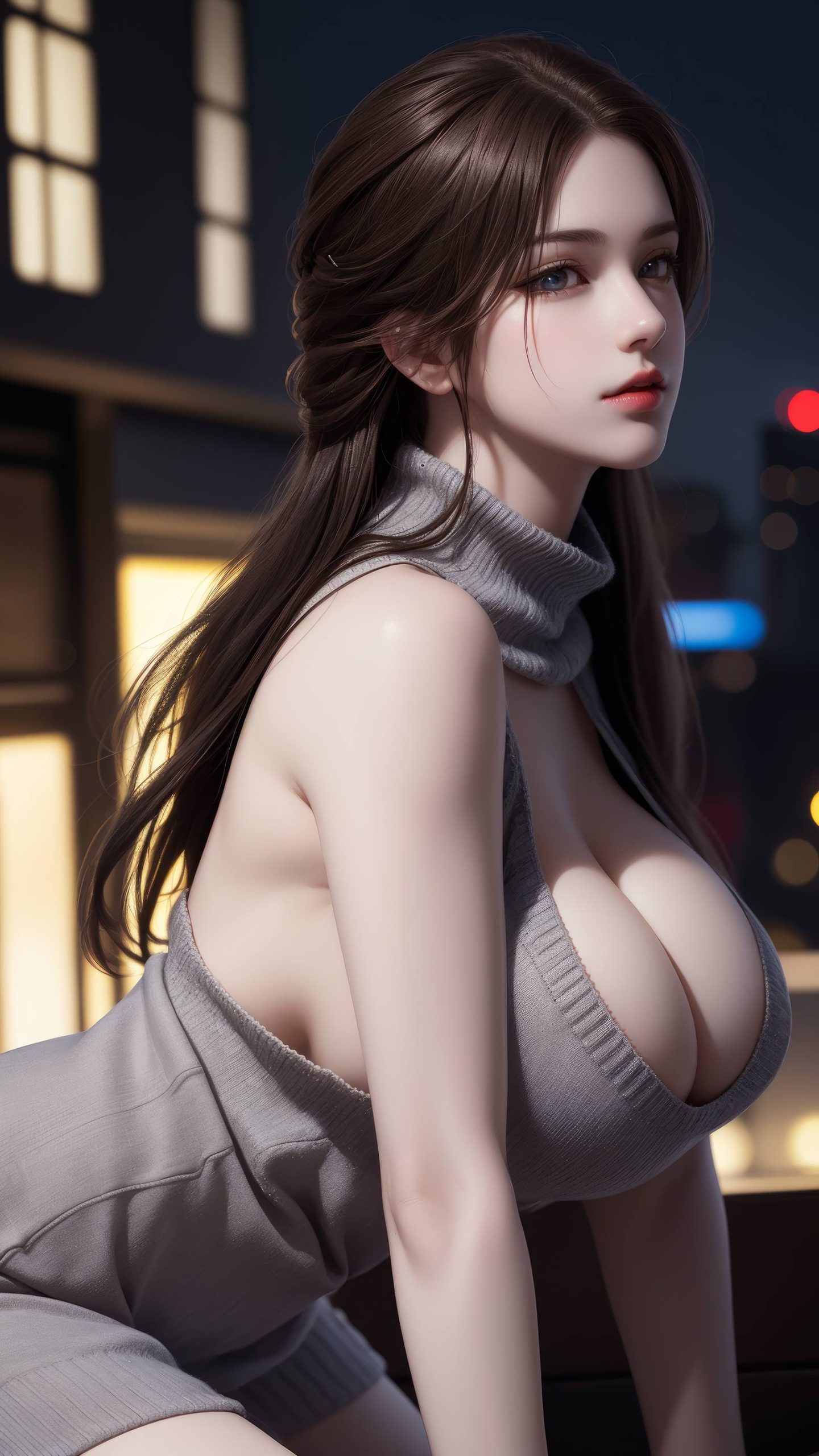 图片[4]-精选AI绘画 164 完美世界-叶倾仙 都市毛衣女郎[47P]-草丛看图